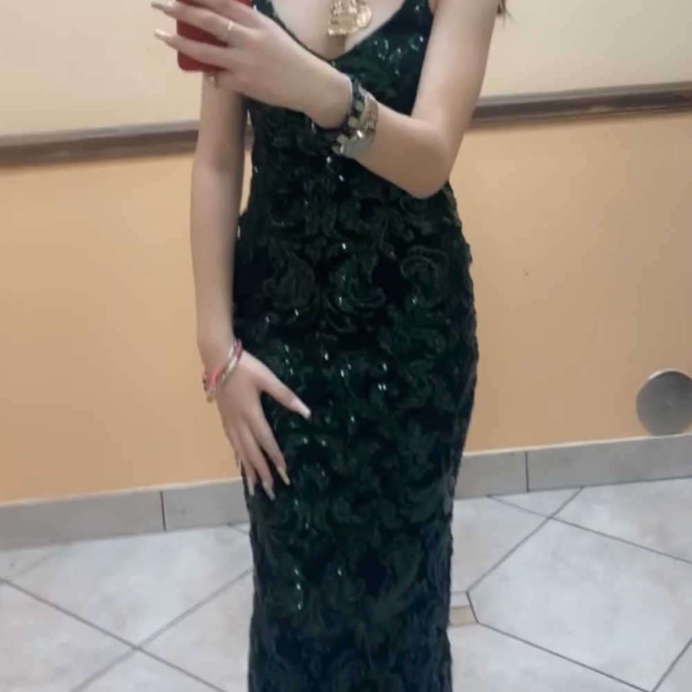 Lila formal open - back sequin mermaid dress